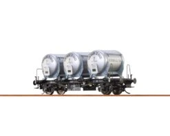 BRAWA 37169 SPUR 0 Behältertragwagen BTrs 30, DB, Ep. III