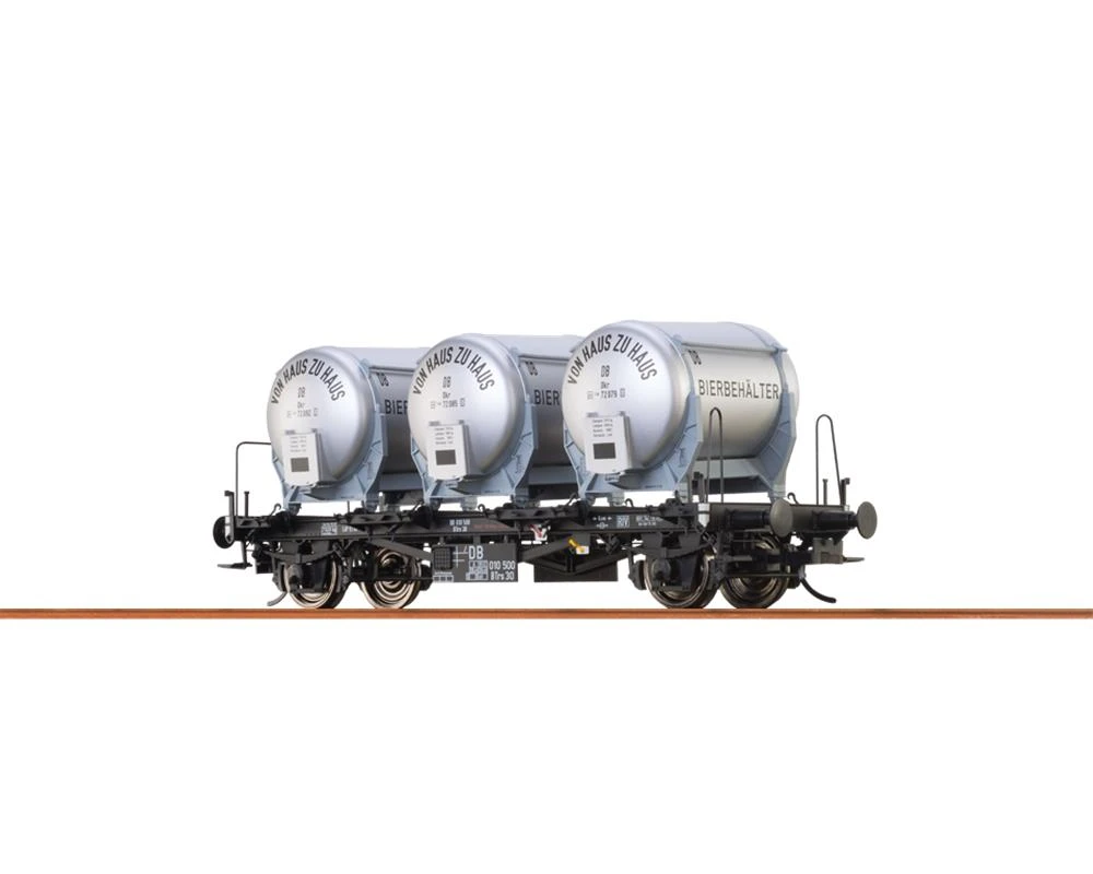 BRAWA 37169 SPUR 0 Behältertragwagen BTrs 30, DB, Ep. III