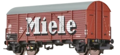 BRAWA 67332 N Gedeckter Güterwagen Gms35 „Miele”, DB, Ep. III