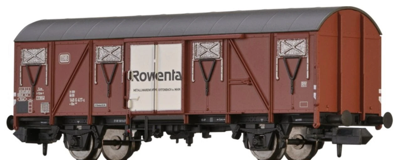 BRAWA 67818 N Gedeckter Güterwagen Gbs 50 Rowenta, DB, Ep. IV