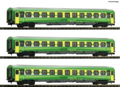 FLEISCHMANN 814439 N 3-tlg. Set: Eurofima-Wagen, GYSEV, Ep. VI