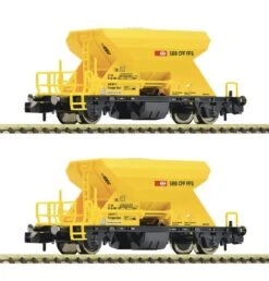 FLEISCHMANN 822914 N 2-tlg. Set: Schotterwagen Fccnpps (Xns), SBB, Ep. VI