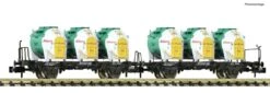 FLEISCHMANN 823306 N Behältertragwagen-Doppeleinheit, DB, Ep. IV