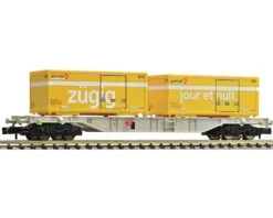 FLEISCHMANN 824403 N Containertragwagen, Beladen Mit Post-Containern, SBB, Ep. V