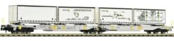 FLEISCHMANN 825014 N Container-Doppeltragwagen Sdggmrs/T2000, AAE, Ep. VI