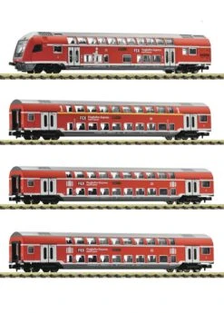 FLEISCHMANN 881916 N 4-tlg. Set: Doppelstockwagen „FEX“, DB AG, Ep. VI