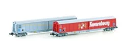 HOBBYTRAIN H23470 N 2er Set Schiebewandwagen Habis, SNCF, Ep. IV-V