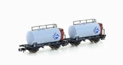 HOBBYTRAIN H24802 N 2er Set Leichtbau-Kesselwagen "ARAL", DB, Ep. III