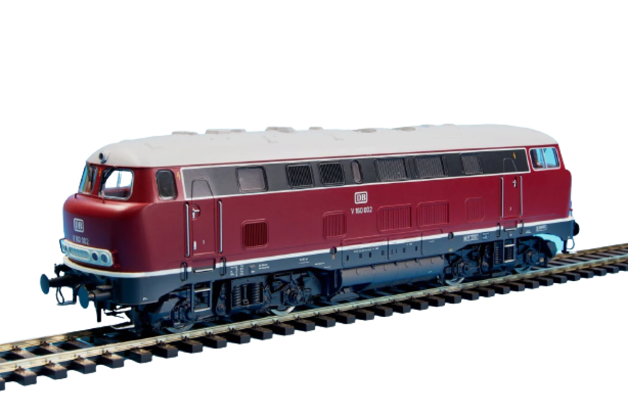 LENZ 40163-03 SPUR 0 Diesellok V160 002 "Lollo" Purpurrot, DB, Ep. III