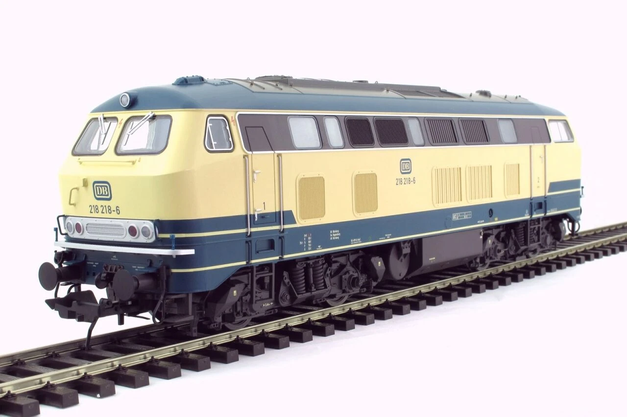 LENZ 40180-05 SPUR 0 Diesellok BR218 218-6 Ozeanblau/beige, DB, Ep. IV