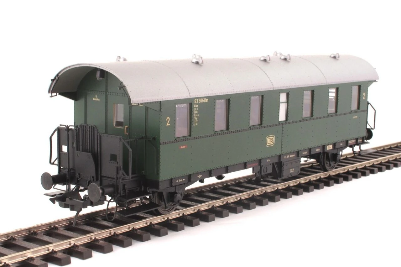 LENZ 41120-07 SPUR 0 Donnerbüchse Bi-28 (ex Ci) 2. Klasse Chromoxidgrün (RAL 6020), DB, Ep. III