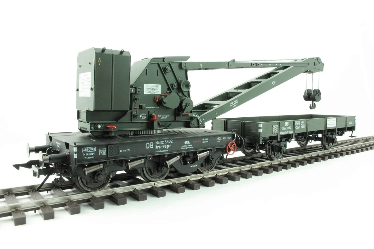 LENZ 42450-02 SPUR 0 Kran Wyhlen Mit Kranschutzwagen, DB, Ep. III – Bild 2