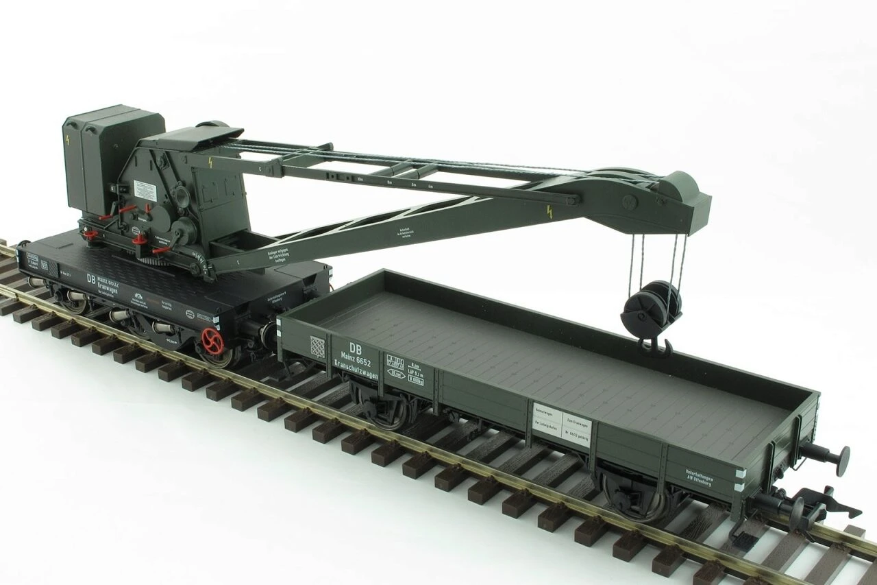 LENZ 42450-02 SPUR 0 Kran Wyhlen Mit Kranschutzwagen, DB, Ep. III – Bild 3