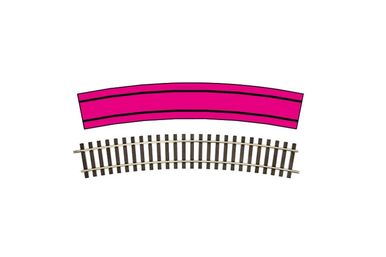 LENZ 45021 SPUR 0 Gleis Gebogen R1, Radius 914,4 Mm