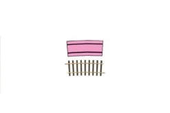 LENZ 45023 SPUR 0 Gleis Gebogen R2, 7,5°