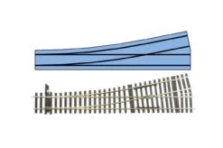 LENZ 45031-01 SPUR 0 Einfache Weiche Links