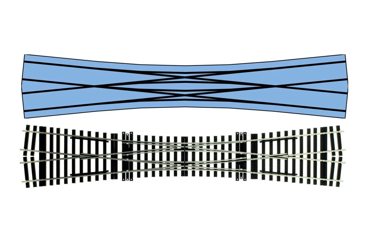 LENZ 45033-01 SPUR 0 DKW Handweiche