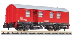 LILIPUT L265042 N Umbau-Bahndienstwagen Wohn-Schlafwagen Rot, DB Notfalltechnik, Ep. VI