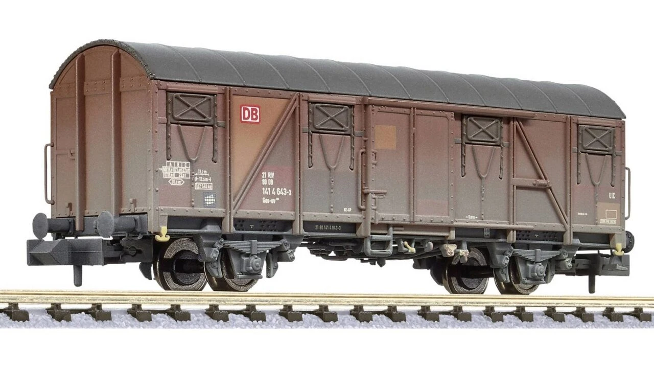 LILIPUT L265056 N Gedeckter Güterwagen Gos-uv 253 Gealtert, DB AG, Ep. V