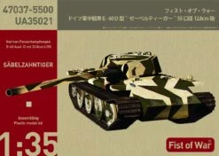 MODELCOLLECT UA35021 1:35 Fist Of War German E60 Ausf.D 12.8 Cm Tank With Side Armor