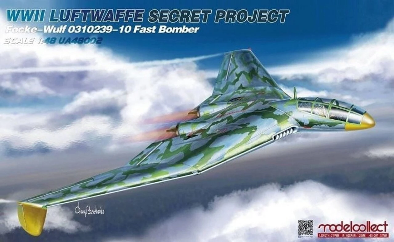 MODELCOLLECT UA48002 1:48 WWII LUFTWAFFE Secret Project Focke-Wulf 0310239-10 Fast Bomber