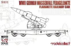 MODELCOLLECT UA72172 1:72 WWII German Wasserfall Ferngelenkte Flarakete Auf Güterwagen