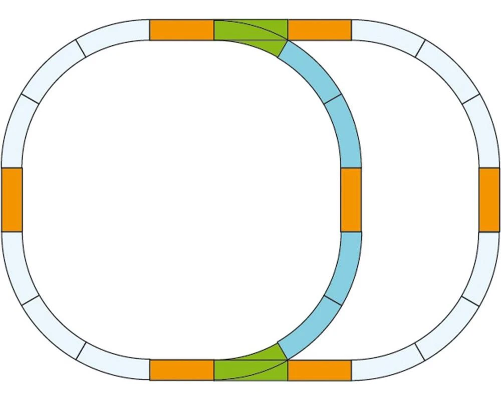 PIKO 35302 G Gleis Ergänzungs-Set Überholgleis