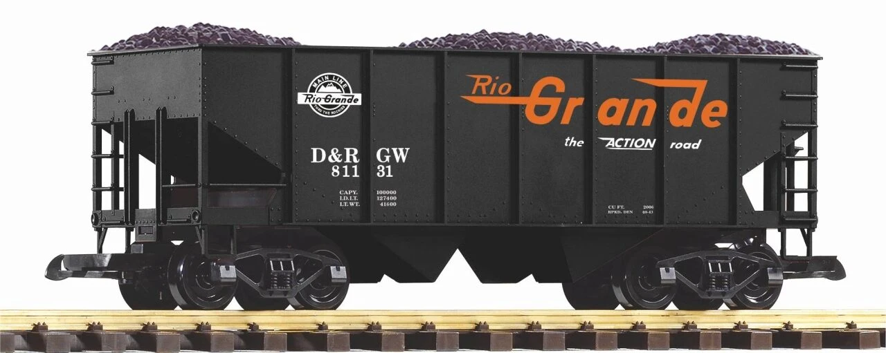 PIKO 38917 G Schüttgutwagen Mit Kohleladung, D&RGW