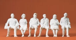 PREISER 45183 G Sitzende Reisende. 6 Figuren