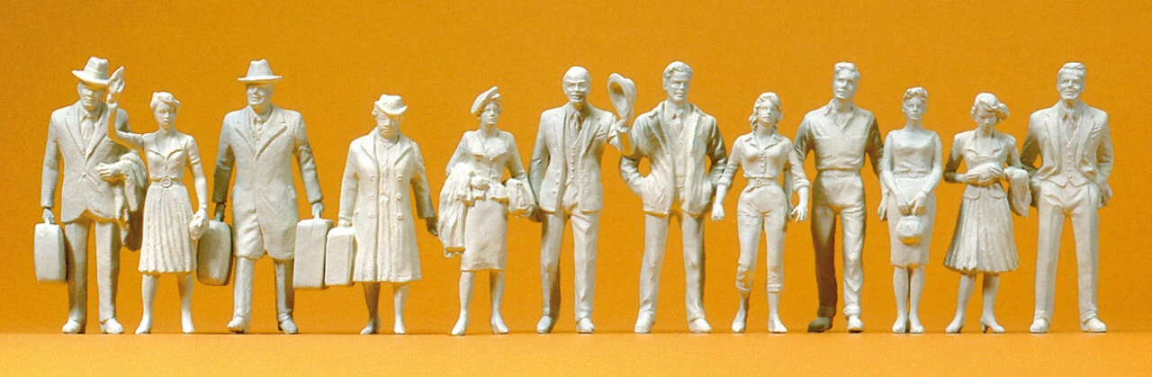 PREISER 63000 SPUR 1 Reisende Und Passanten. 12 Un