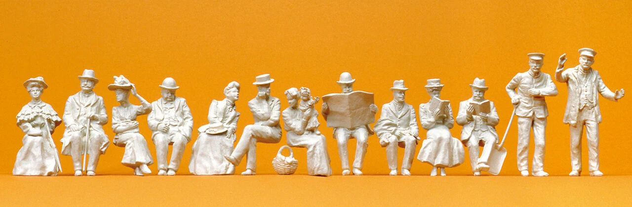 PREISER 63032 SPUR 1 Lokführer, Heizer Und Sitzend