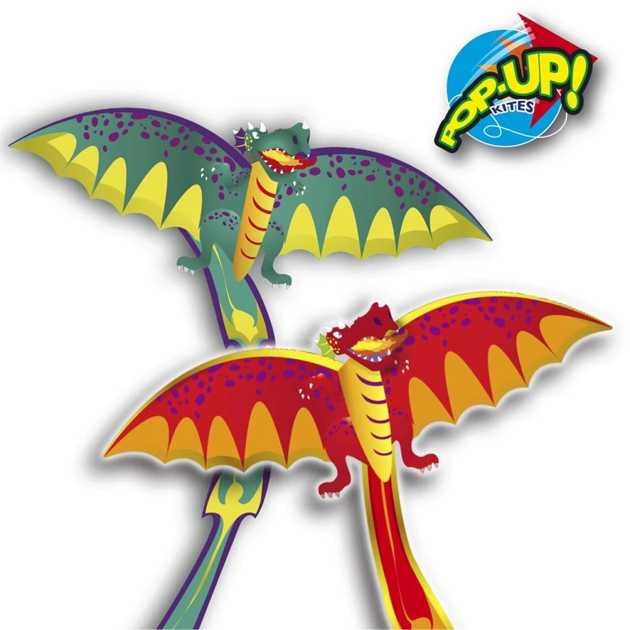 SUNFLEX 47242 Rhombus Pop Up Drachen DRAGON, Farblich Sortiert