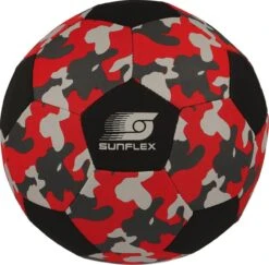 SUNFLEX 74749 NEOPRENE SOCCER BALL CAMO RED